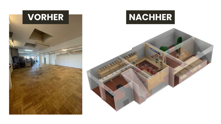 Mit Dir schaffen wir Neues  – Ausbau neue Werkstatt